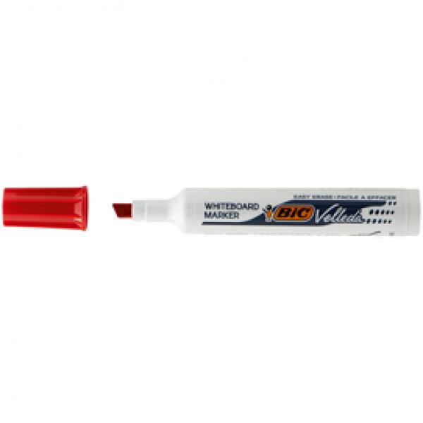 Pennarello Whiteboard Marker Velleda 1791 - punta a scalpello da 3,3mm a 4,6mm - rosso- Bic Pennarello Whiteboard Marker Velleda 1791 - punta a scalpello da 3,3mm a 4,6mm - rosso- Bic