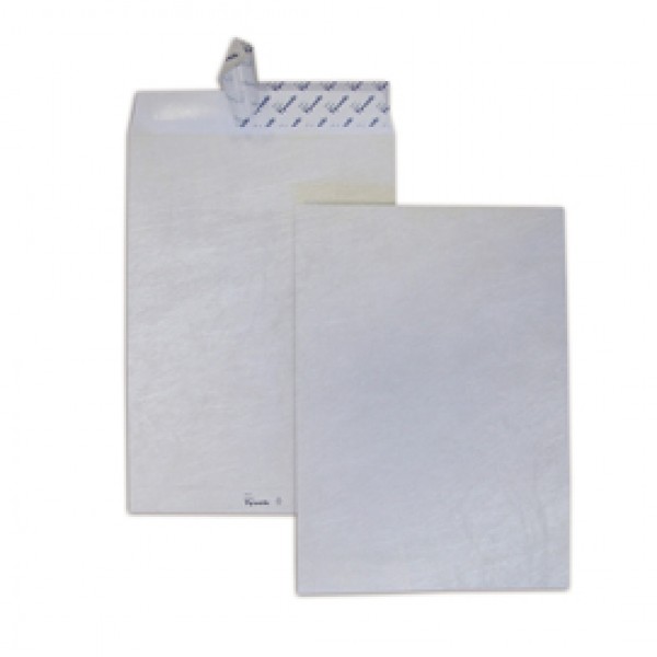 Busta a sacco Postyvek - strip adesivo - 30,5 x 40,6 cm - 55 gr - tyvek - bianco - Blasetti - conf. 100 pezzi Busta a sacco Postyvek - strip adesivo - 30,5 x 40,6 cm - 55 gr - tyvek - bianco - Blasetti - conf. 100 pezzi