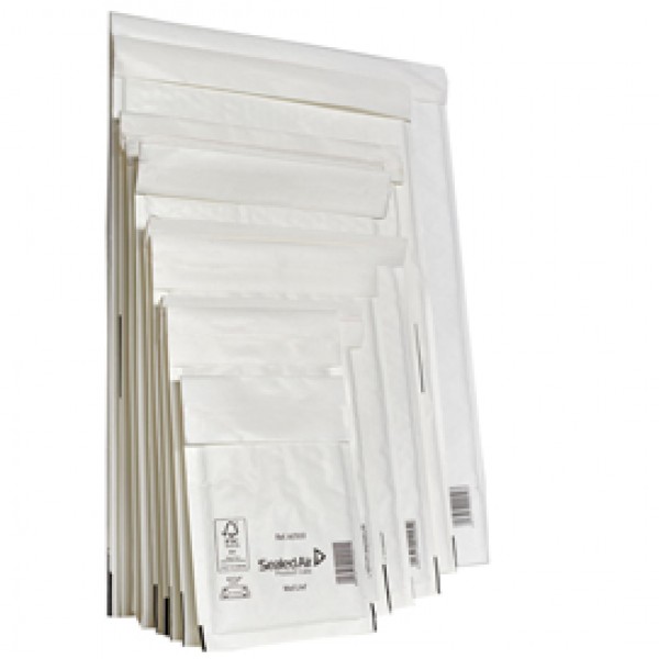 Busta imbottita Mail Lite - H (27 x 36 cm) - bianco - Sealed Air - conf. 10 pezzi Busta imbottita Mail Lite - H (27 x 36 cm) - bianco - Sealed Air - conf. 10 pezzi