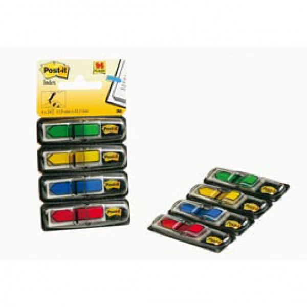 Segnapagina Post it® Index Mini Freccia - 684-ARR3 - 4 colori classici - Post it® - conf. 96 pezzi