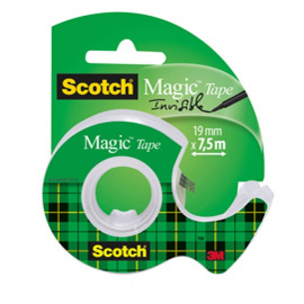 Nastro adesivo Magic™ 810 - permanente - 19 mm x 7,5 mt - trasparente - Scotch® - con chiocciola