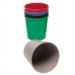 Cestino gettacarte - altezza 32,5 cm - diametro 29,5 cm - 15 lt - grigio - Presbitero