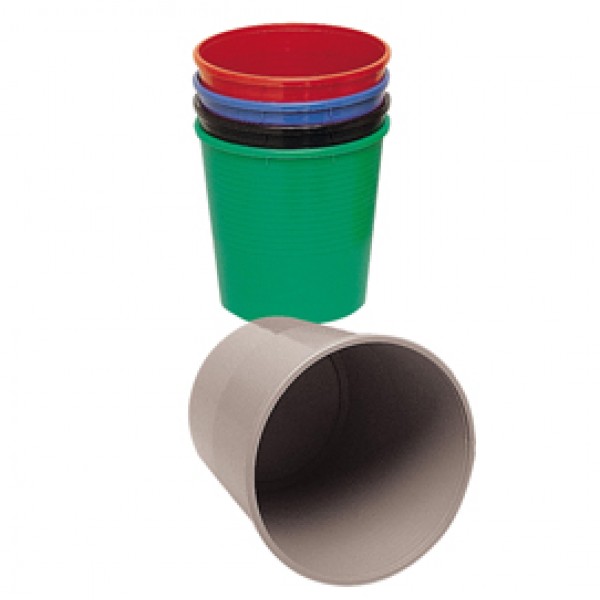 Cestino gettacarte - altezza 32,5 cm - diametro 29,5 cm - 15 lt - nero - Presbitero Cestino gettacarte - altezza 32,5 cm - diametro 29,5 cm - 15 lt - nero - Presbitero