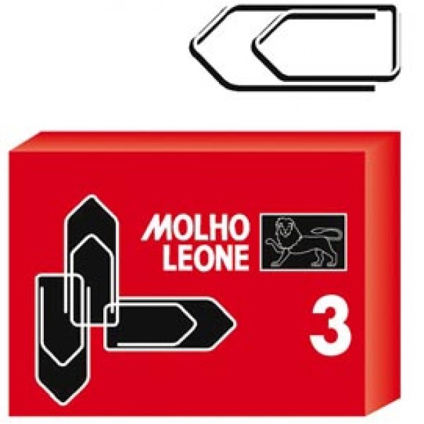 Fermagli zincati N.3 - lunghezza 29 mm - Molho Leone - conf. 100 pezzi Fermagli zincati N.3 - lunghezza 29 mm - Molho Leone - conf. 100 pezzi