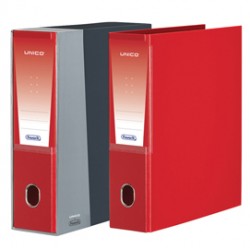 Registratore Unico - dorso 8 cm - protocollo 23x33 cm - rosso - Favorit