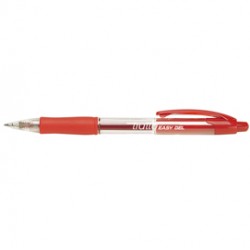 Penna a sfera a scatto Easy gel - punta 0,5mm - rosso - Tratto