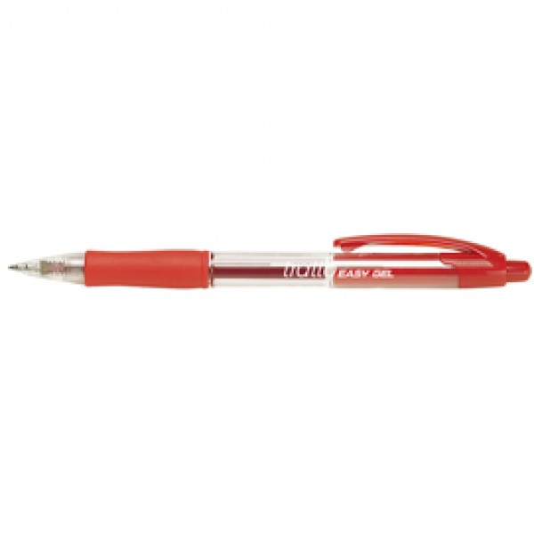 Penna a sfera a scatto Easy gel - punta 0,5mm - rosso - Tratto