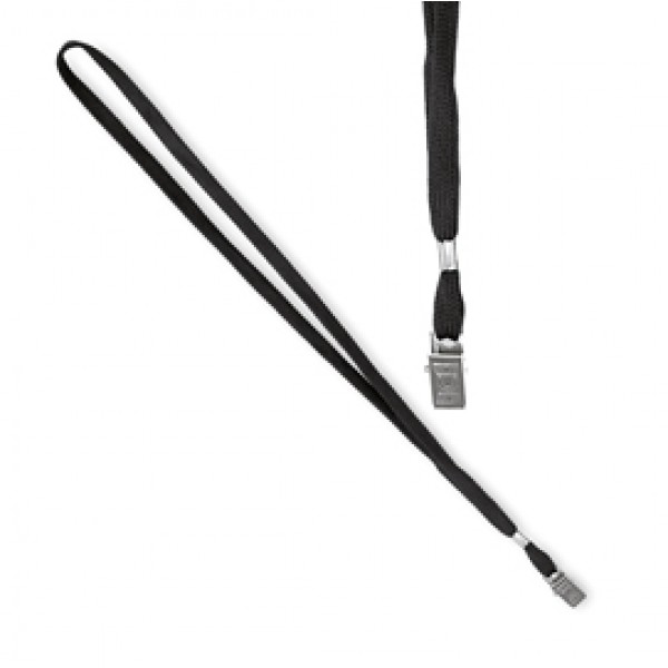 Cordoncino per portabadge - nero - 49 x 1 cm - Lebez - conf. 100 pezzi Cordoncino per portabadge - nero - 49 x 1 cm - Lebez - conf. 100 pezzi