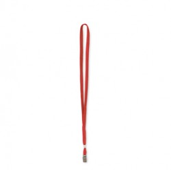 Cordoncino per portabadge - rosso - 49 x 1 cm - Lebez - conf. 100 pezzi
