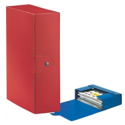 Scatola progetto Eurobox - dorso 10 cm - 25x35 cm - rosso - Esselte