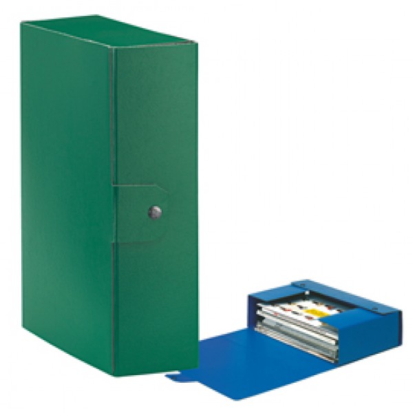 Scatola progetto Eurobox - dorso 10 cm - 25x35 cm - verde - Esselte Scatola progetto Eurobox - dorso 10 cm - 25x35 cm - verde - Esselte