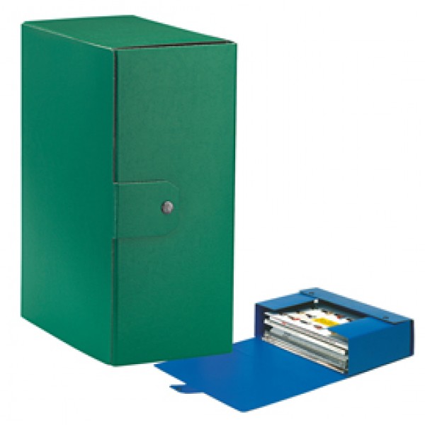 Scatola progetto Eurobox - dorso 15 cm - 25x35 cm - verde - Esselte Scatola progetto Eurobox - dorso 15 cm - 25x35 cm - verde - Esselte