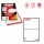Etichetta adesiva A470 - permanente - 199,6x143,5 mm - 2 etichette per foglio - bianco - Markin - scatola 100 fogli A4