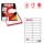 Etichetta adesiva C547 - permanente - 105x25 mm - 24 etichette per foglio - bianco - Markin - scatola 100 fogli A4