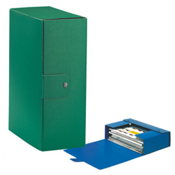 Scatola progetto Eurobox - dorso 12 cm - 25x35 cm - verde - Esselte Scatola progetto Eurobox - dorso 12 cm - 25x35 cm - verde - Esselte