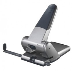 Perforatore 5180 - passo 8 cm - massimo 65 fogli - 2 fori - argento - Leitz