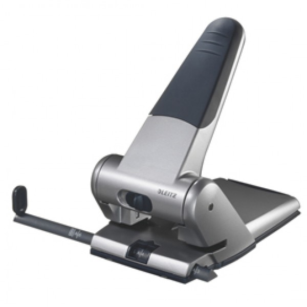 Perforatore 5180 - passo 8 cm - massimo 65 fogli - 2 fori - argento - Leitz Perforatore 5180 - passo 8 cm - massimo 65 fogli - 2 fori - argento - Leitz