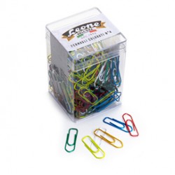 Fermagli metallizzati - lunghezza 32 mm - n. 4 - colori assortiti - Leone - conf. 250 pezzi