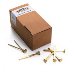 Fermacampioni ottonati - lunghezza 70 mm - n. 12 - Leone - conf. 100 pezzi