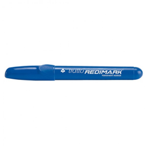 Marcatore permanente Redimark - punta a scalpello - tratto 6,5mm - blu - Tratto