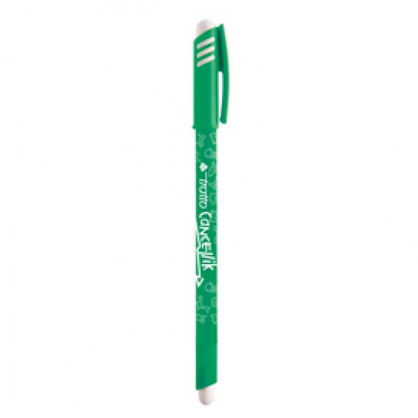 Penna a sfera cancellabile Cancellik - punta 1,0mm - verde - Tratto Penna a sfera cancellabile Cancellik - punta 1,0mm - verde - Tratto