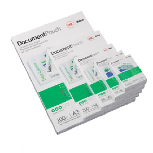 Pouches - retro adesivo - A4 - 216 x 303 mm - 2 x125 micron - peel'n stick - GBC - scatola 100 pezzi Pouches - retro adesivo - A4 - 216 x 303 mm - 2 x125 micron - peel'n stick - GBC - scatola 100 pezzi