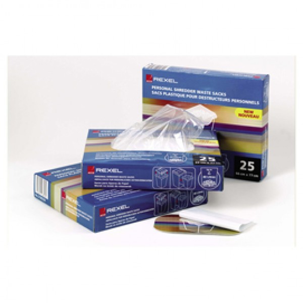 Sacchi per distruggidocumenti AS1000 - fino a 115 L - Rexel - conf. 100 pezzi Sacchi per distruggidocumenti AS1000 - fino a 115 L - Rexel - conf. 100 pezzi