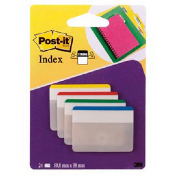 Segnapagina Post it® Index Strong - 686F-1 - per archivio - 50,8 x 38 mm - colori classici - Post it® - conf. 24 pezzi Segnapagina Post it® Index Strong - 686F-1 - per archivio - 50,8 x 38 mm - colori classici - Post it® - conf. 24 pezzi