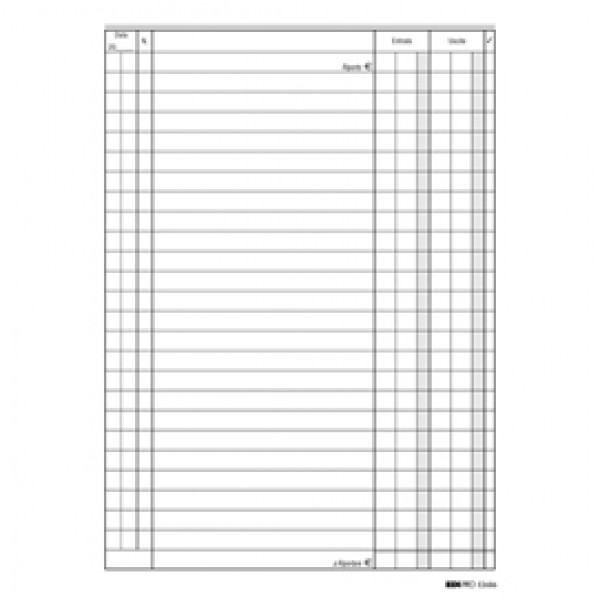 Registro cassa entrate/uscite - 24 x 17cm - 100 fogli - Edipro Registro cassa entrate/uscite - 24 x 17cm - 100 fogli - Edipro