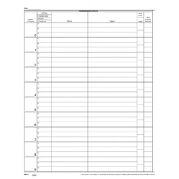 Registro corrispondenza arrivo/partenza - 31 x 24 cm - 50 fogli - Edipro Registro corrispondenza arrivo/partenza - 31 x 24 cm - 50 fogli - Edipro