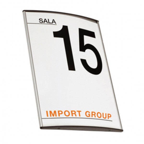 Targa da parete Arkos - 10x10 cm - profilo silver - Studio T Targa da parete Arkos - 10x10 cm - profilo silver - Studio T