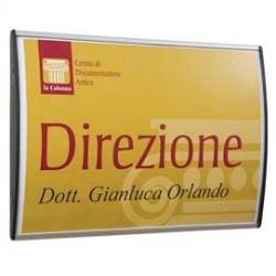 Targa da parete Arkos - 10x15 cm - profilo silver - Studio T