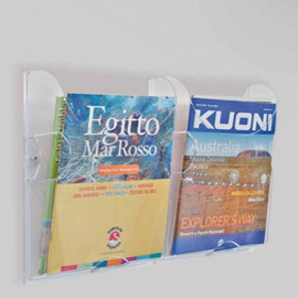 Portariviste da parete Ice - tasca A4 - Tecnostyl - set 2 pezzi Portariviste da parete Ice - tasca A4 - Tecnostyl - set 2 pezzi