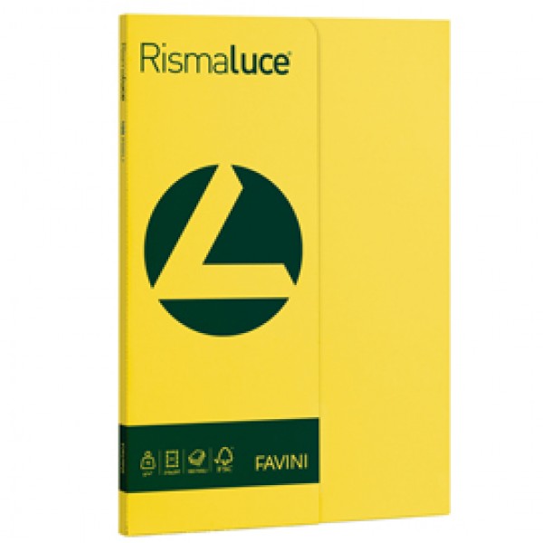 Carta Rismaluce Small - A4 - 90 gr - giallo sole 53 - Favini - conf. 100 fogli Carta Rismaluce Small - A4 - 90 gr - giallo sole 53 - Favini - conf. 100 fogli