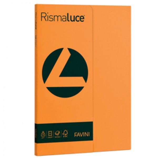Carta Rismaluce Small - A4 - 90 gr - arancio 56 - Favini - conf. 100 fogli Carta Rismaluce Small - A4 - 90 gr - arancio 56 - Favini - conf. 100 fogli