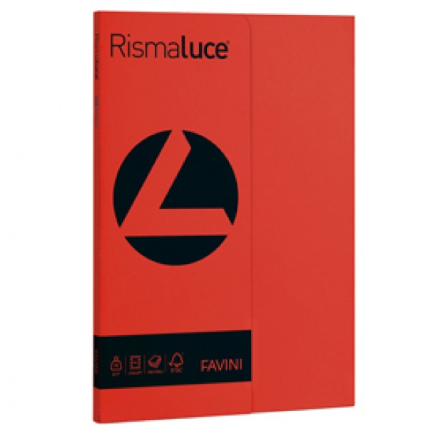 Carta Rismaluce Small - A4 - 90 gr - rosso scarlatto 61 - Favini - conf. 100 fogli Carta Rismaluce Small - A4 - 90 gr - rosso scarlatto 61 - Favini - conf. 100 fogli