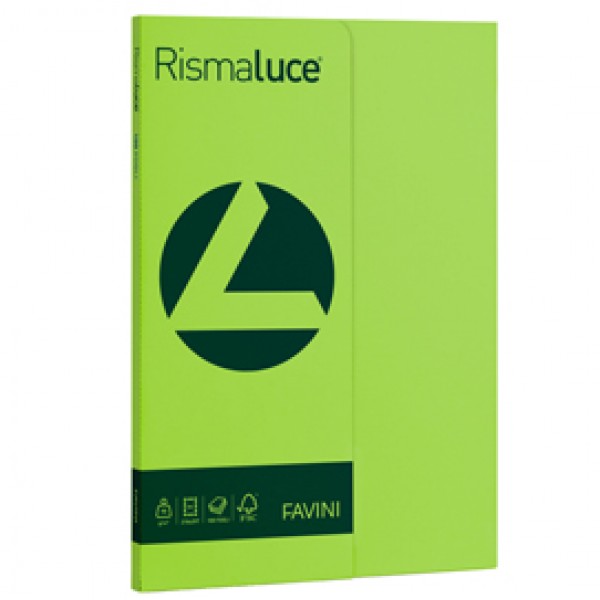 Carta Rismaluce Small - A4 - 90 gr - pistacchio 54 - Favini - conf. 100 fogli Carta Rismaluce Small - A4 - 90 gr - pistacchio 54 - Favini - conf. 100 fogli