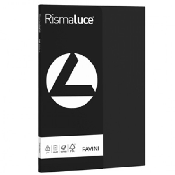 Carta Rismaluce Small - A4 - 90 gr - nero 63 - Favini - conf. 100 fogli Carta Rismaluce Small - A4 - 90 gr - nero 63 - Favini - conf. 100 fogli