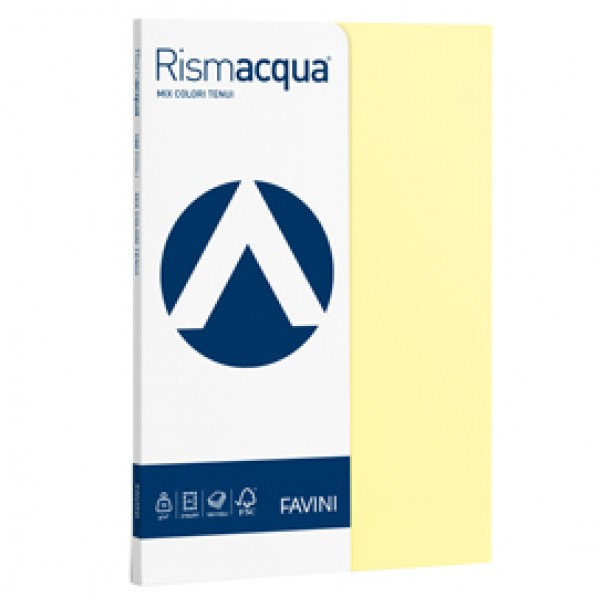 Carta Rismacqua Small - A4 - 90 gr - mix 5 colori - Favini - conf. 100 fogli
