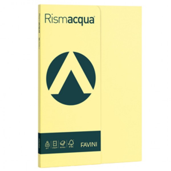 Carta Rismacqua Small - A4 - 200 gr - giallo chiaro 07 - Favini - conf. 50 fogli