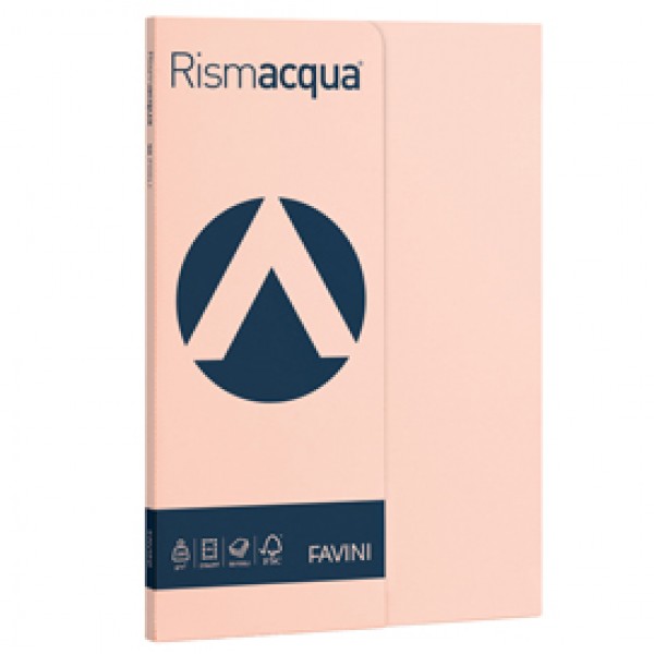 Carta Rismacqua Small - A4 - 200 gr - salmone 05 - Favini - conf. 50 fogli Carta Rismacqua Small - A4 - 200 gr - salmone 05 - Favini - conf. 50 fogli