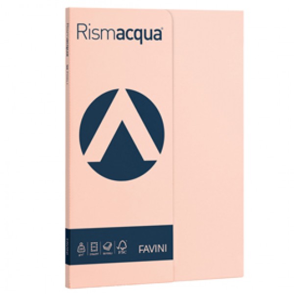 Carta Rismacqua Small - A4 - 200 gr - salmone 05 - Favini - conf. 50 fogli