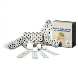 Rotolo per calcolatrici - carta in pura cellulosa - 57 mm x 35 mt - diametro esterno 60 mm - 60 gr - anima 12 mm - Rotomar - blister 10 pezzi