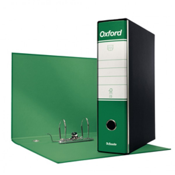Registratore Oxford G85 - dorso 8 cm - protocollo 23x33 cm - verde - Esselte Registratore Oxford G85 - dorso 8 cm - protocollo 23x33 cm - verde - Esselte