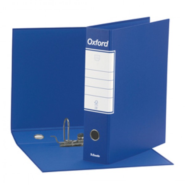 Registratore Oxford G83 - dorso 8 cm - commerciale 23x30 cm - blu - Esselte Registratore Oxford G83 - dorso 8 cm - commerciale 23x30 cm - blu - Esselte