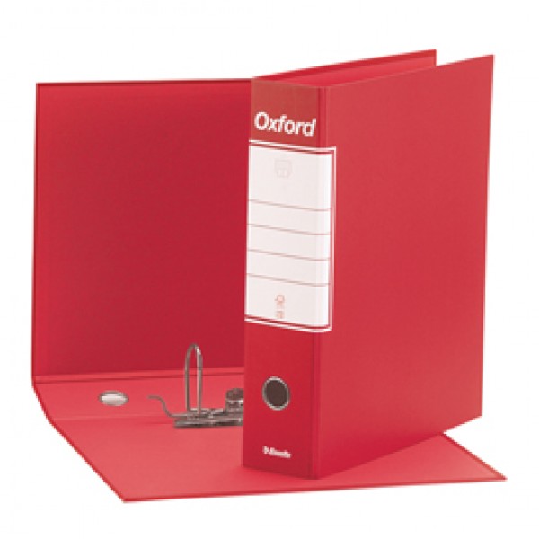 Registratore Oxford G83 - dorso 8 cm - commerciale 23x30 cm - rosso - Esselte Registratore Oxford G83 - dorso 8 cm - commerciale 23x30 cm - rosso - Esselte