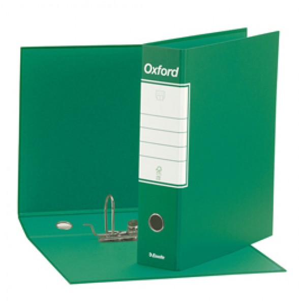 Registratore Oxford G83 - dorso 8 cm - commerciale 23x30 cm - verde - Esselte Registratore Oxford G83 - dorso 8 cm - commerciale 23x30 cm - verde - Esselte