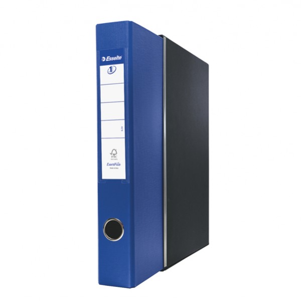 Registratore Eurofile G54 - dorso 5 cm - protocollo 23x33 cm - blu - Esselte