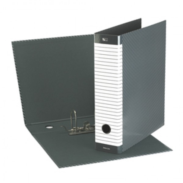 Registratore Delso Line G15 - dorso 8 cm - protocollo 23x33 cm - grigio - Esselte Registratore Delso Line G15 - dorso 8 cm - protocollo 23x33 cm - grigio - Esselte