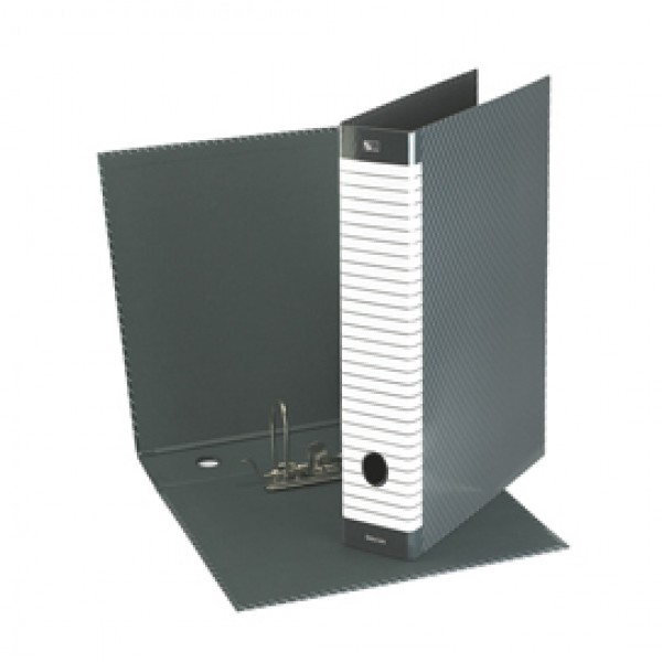 Registratore Delso Line G14 - dorso 5 cm - protocollo 23x33 cm - grigio - Esselte Registratore Delso Line G14 - dorso 5 cm - protocollo 23x33 cm - grigio - Esselte